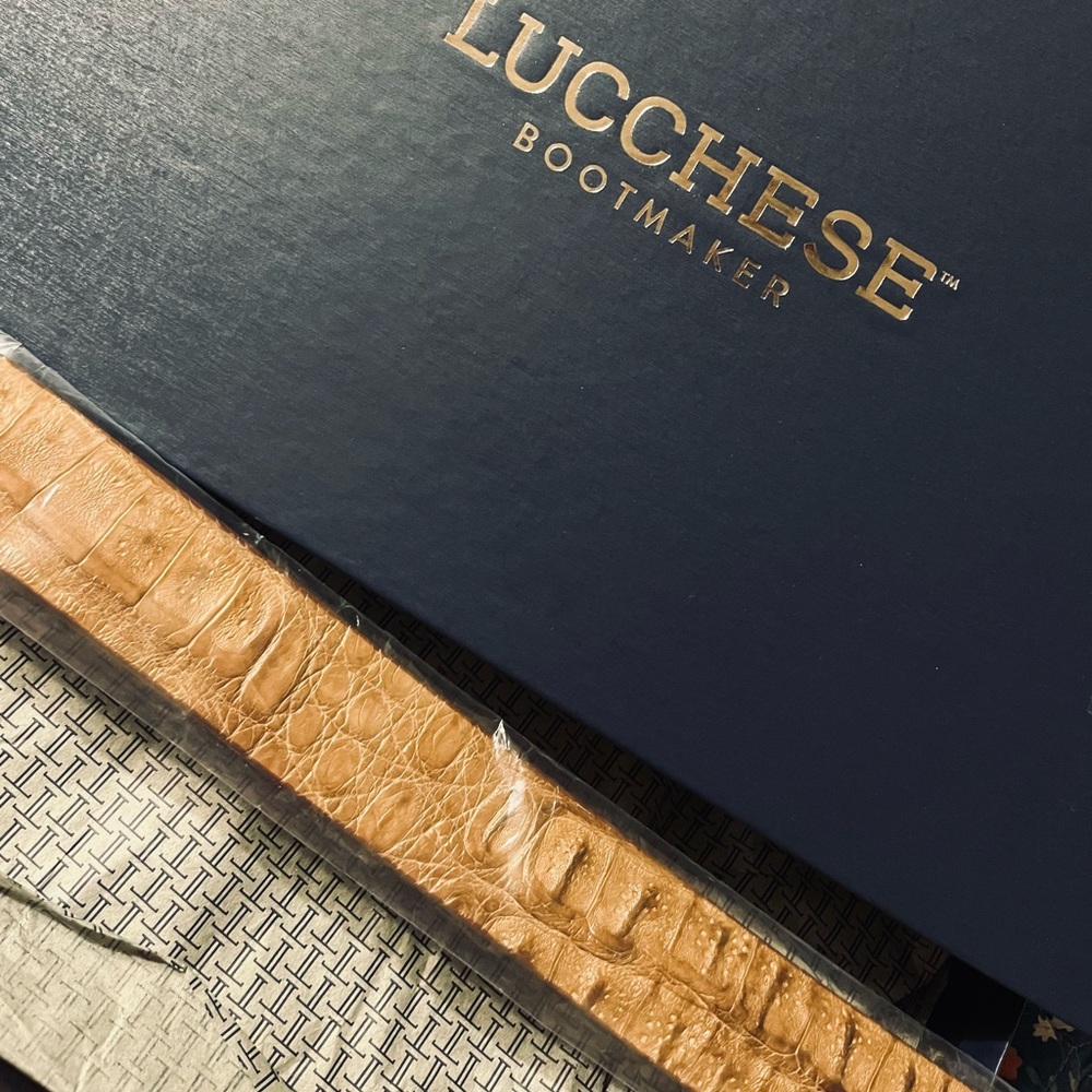 Lucchese Handcrafted Crocodile Men’s belt